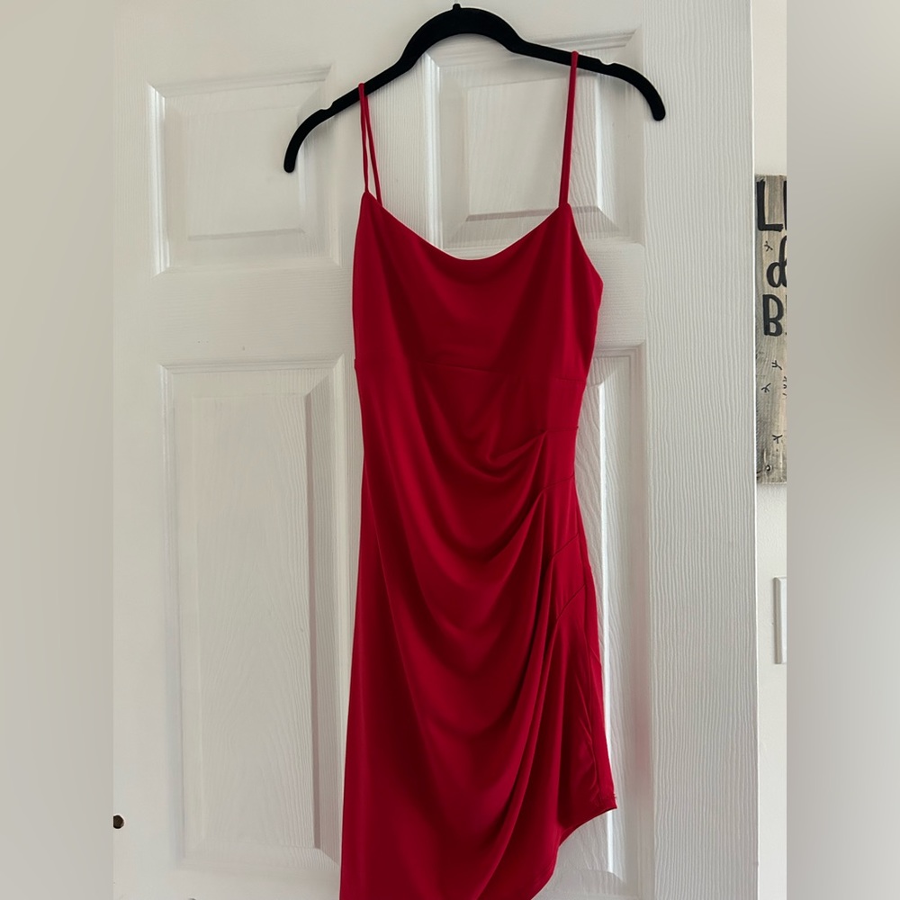 Red hoco or formal dress, size M